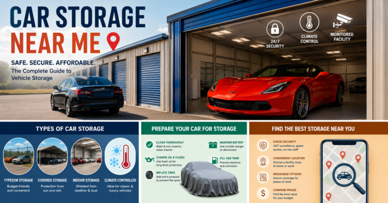Find car storage near me with secure indoor parking and climate-controlled protection.
