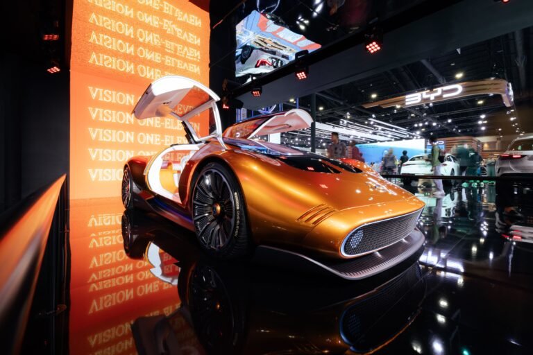Futuristic Tesla Roadster concept car