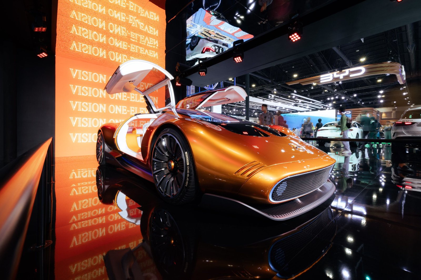 Futuristic Tesla Roadster concept car
